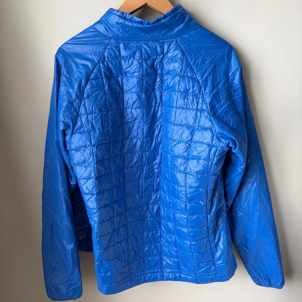 North Face Thermoball Jacket Mens Small Blue Insulated Full Zip Puffer Outerwear